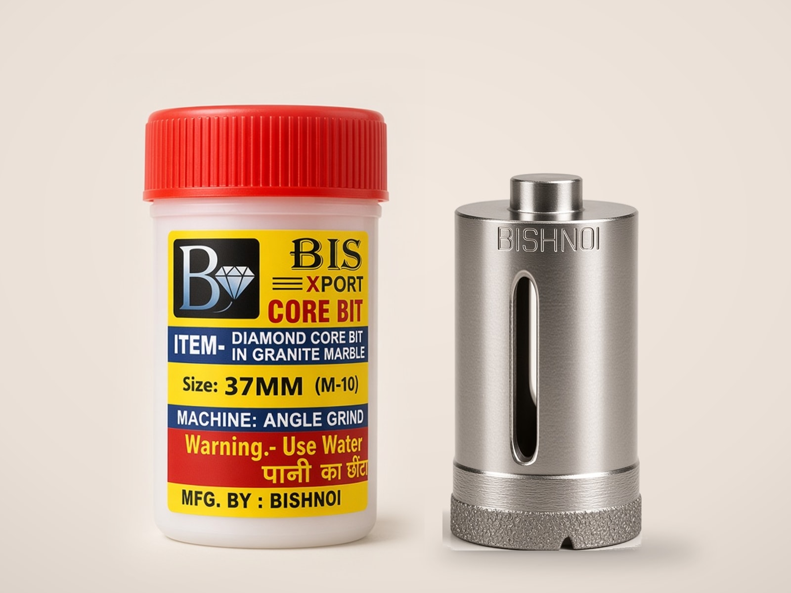 Bishnoi 37 mm diamond core bit