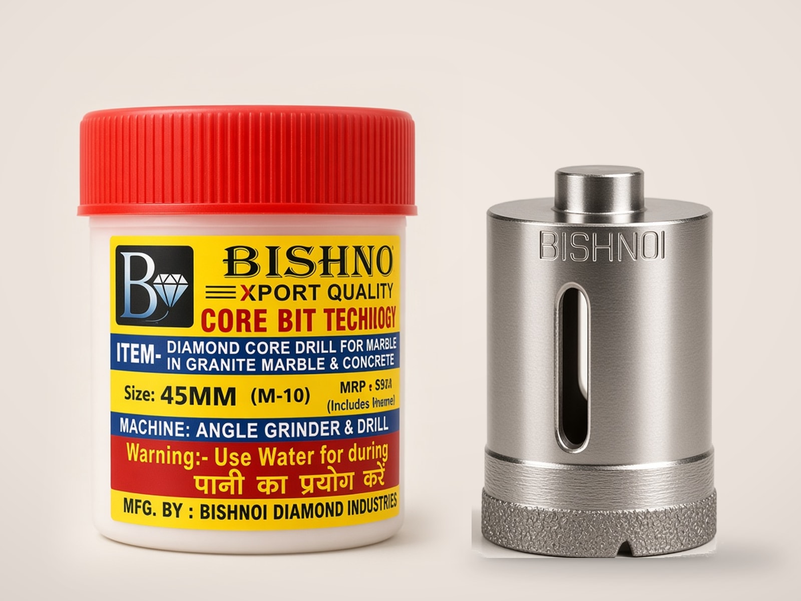 Bishnoi 45 mm diamond core bit